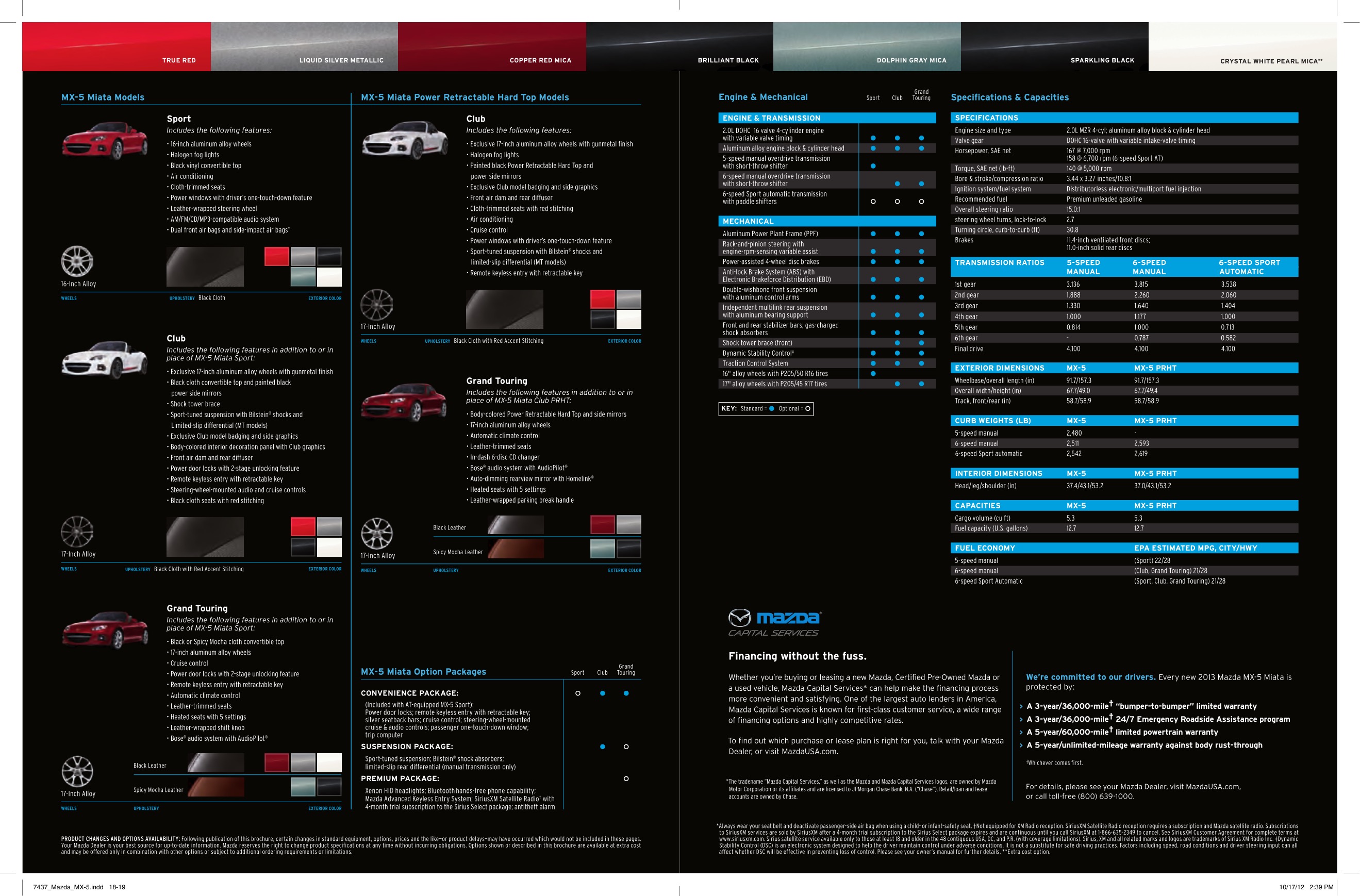 2013 Mazda MX-5 Brochure Page 6